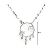Load image into Gallery viewer, Elegant Necklace with Silver Austrian Element Crystals and CZ