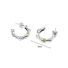 Load image into Gallery viewer, Earrings in Silver 925 with Peridot