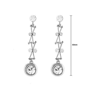Enchanting Earrings with Silver Austrian Element Crystal