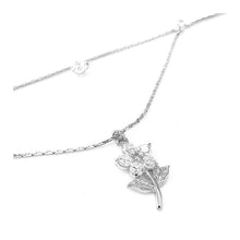 Load image into Gallery viewer, Elegant Flower Anklet with Silver Austrian Element Crystals