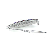 Load image into Gallery viewer, Glistering Barrette with Purple and Silver Austrian Element Crystals