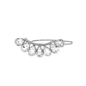 Glistering Barrette with Silver Austrian Element Crystal