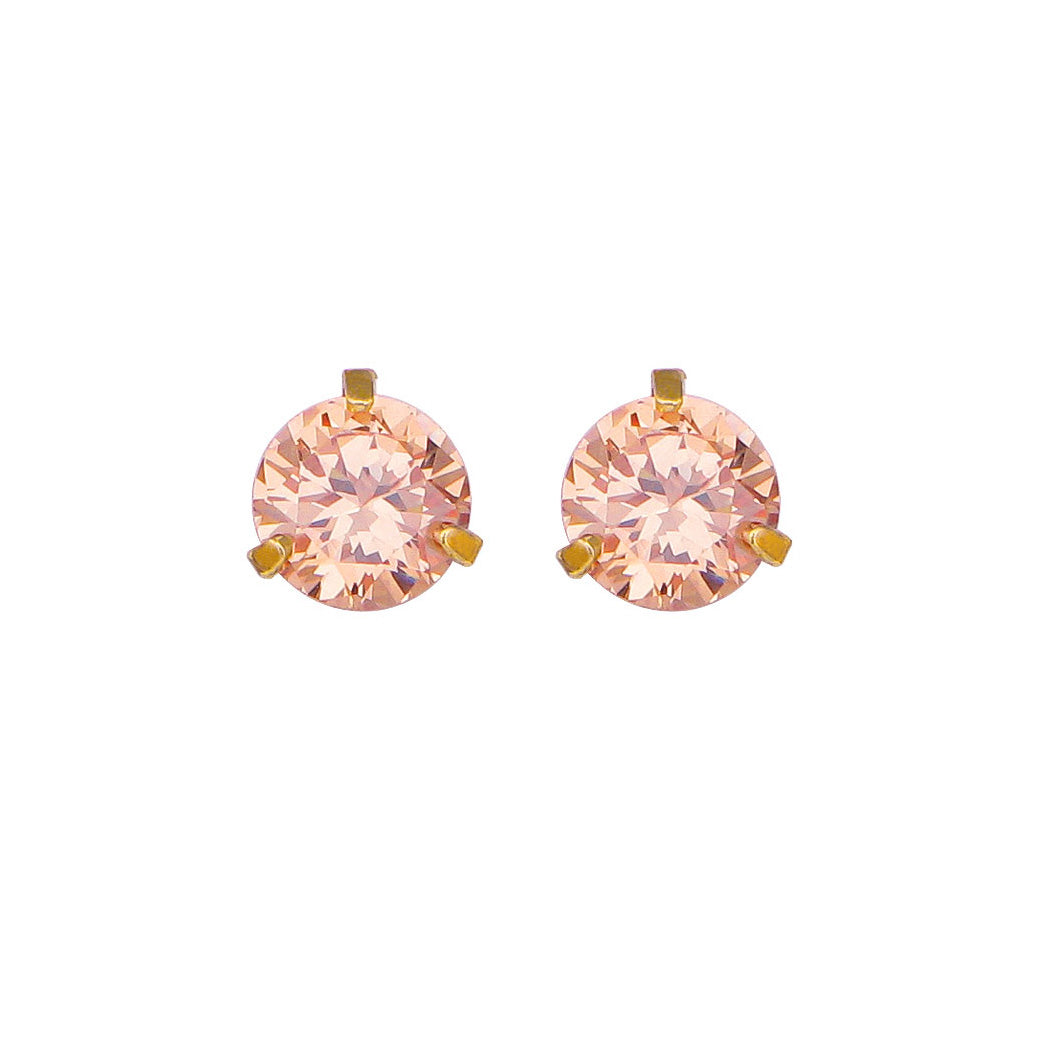 Dazzling Earrings with Golden Austrian Element Crystal