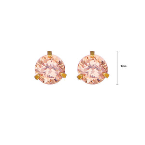 Dazzling Earrings with Golden Austrian Element Crystal