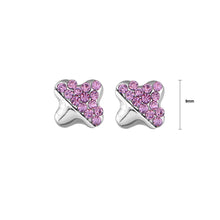 Load image into Gallery viewer, Lovely Star Earrings with Purple Austrian Element Crystal