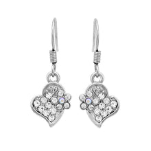 Load image into Gallery viewer, Lovely Flower Earrings with Silver Austrian Element Crystal