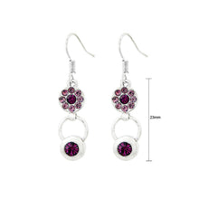 Load image into Gallery viewer, Elegant Circle Earrings with Pulper Austrian Element Crystal