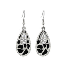Load image into Gallery viewer, Retro Water Drop Earrings with Silver Austrian Element Crystal