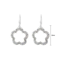 Load image into Gallery viewer, Chic Peach Bloosom Earrings with Silver Austrian Element Crystal