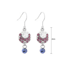 Load image into Gallery viewer, Elegant Earrings with Multi-color Austrian Element Crystals