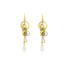 Load image into Gallery viewer, Romantic Tassel Earrings with Silver Austrian Element Crystal