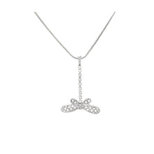 Load image into Gallery viewer, Lovely Dragonfly Necklace with Silver Austrian Element Crystal