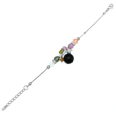 Lovely Bracelet with Multi-color Austrian Element Crystals