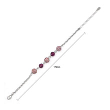 Load image into Gallery viewer, Graceful Bracelet with Purple Austrian Element Crystal