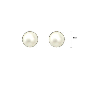 Graceful White Fashion Pearl Earrings
