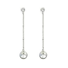 Load image into Gallery viewer, Graceful Round Earrings with Silver Austrian Element Crystal
