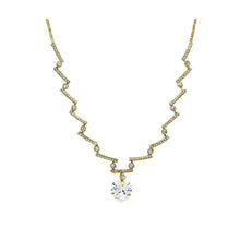 Load image into Gallery viewer, Glistening Heart Necklace with Silver Austrian crystal