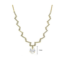 Load image into Gallery viewer, Glistening Heart Necklace with Silver Austrian crystal