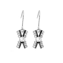 Load image into Gallery viewer, Simple Earrings with Silver Austrian Element Crystal