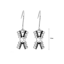 Load image into Gallery viewer, Simple Earrings with Silver Austrian Element Crystal