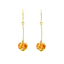 Load image into Gallery viewer, Enchanting Fruity Earrings Yellow Austrian Element Crystal