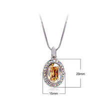 Load image into Gallery viewer, Classical Full Round Pendant with Golden and Silver Austrian Element Crystals