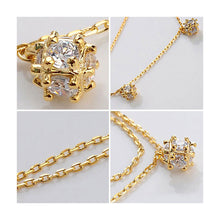 Load image into Gallery viewer, Luxuriant Crystal Ball Anklets with Silver Korean CZ