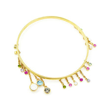 Load image into Gallery viewer, Enchanting Bangle with Multi-colour Austrian Element Crystals