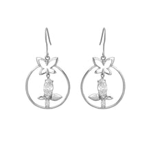 Load image into Gallery viewer, Exquisite Butterfly Earrings with Silver Austrian Element Crystal