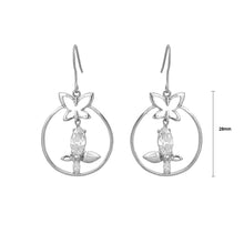 Load image into Gallery viewer, Exquisite Butterfly Earrings with Silver Austrian Element Crystal