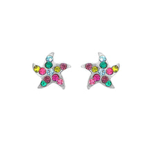 Load image into Gallery viewer, Exquisite Star Earrings with Multi-color Austrian Element Crystals