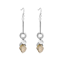 Load image into Gallery viewer, Glaring Earrings with Grey Austrian Element Crystal