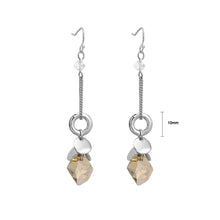 Load image into Gallery viewer, Glaring Earrings with Grey Austrian Element Crystal