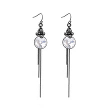 Load image into Gallery viewer, Glittering Earrings with Silver Austrian Element Crystal