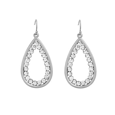 Elegant Earrings with Silver Austrian Element Crystal