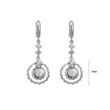 Load image into Gallery viewer, Simple Flower Necklace with Silver Austrian Element Crystal