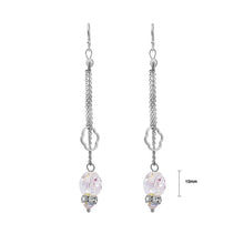 Load image into Gallery viewer, Glittering Earrings with Silver Austrian Element Crystal