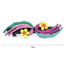 Load image into Gallery viewer, Glistering Flower Barrette with Multi-colour Austrian Element Crystals