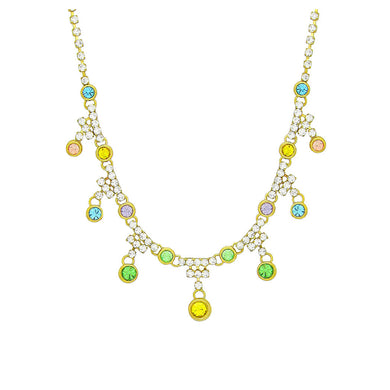 Charming Necklace with Multi Color Austrian Element Crystals