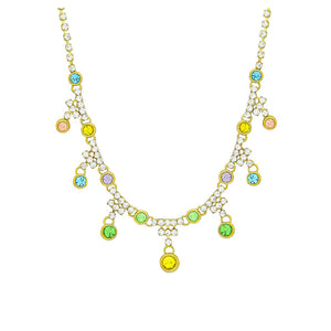 Charming Necklace with Multi Color Austrian Element Crystals