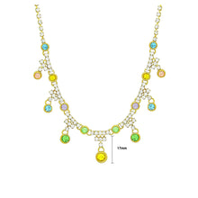 Load image into Gallery viewer, Charming Necklace with Multi Color Austrian Element Crystals