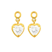 Load image into Gallery viewer, Gleaming Heart Shape Earrings with Austrian Element Crystals