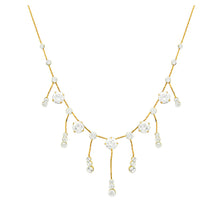 Load image into Gallery viewer, Gleaming Necklace with Silver Austrian Element Crystals