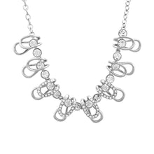 Load image into Gallery viewer, Stylish Necklace with Silver Austrian Element Crystals