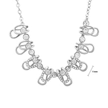 Load image into Gallery viewer, Stylish Necklace with Silver Austrian Element Crystals