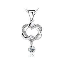 Load image into Gallery viewer, 925 Sterling Silver Heart Shaped Pendant with Necklace