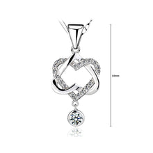 Load image into Gallery viewer, 925 Sterling Silver Heart Shaped Pendant with Necklace