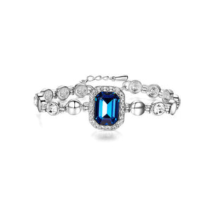 Gorgeous Bracelet with Blue Austrian Element Crystals