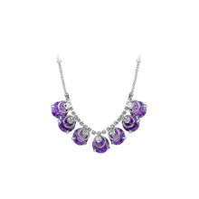 Load image into Gallery viewer, Elegant Purple Cubic Zircon Necklace