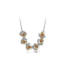 Load image into Gallery viewer, Elegant Champagne Gold Crystal Necklace (40cm)